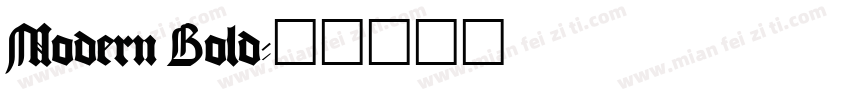 Modern Bold字体转换
